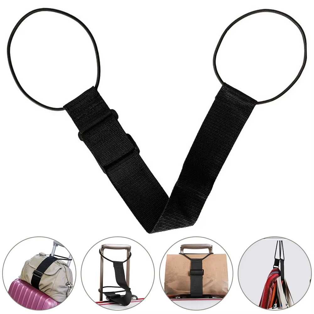 Travel Luggage Set - 2 adet ayarlanabilir elastik bagaj askısı