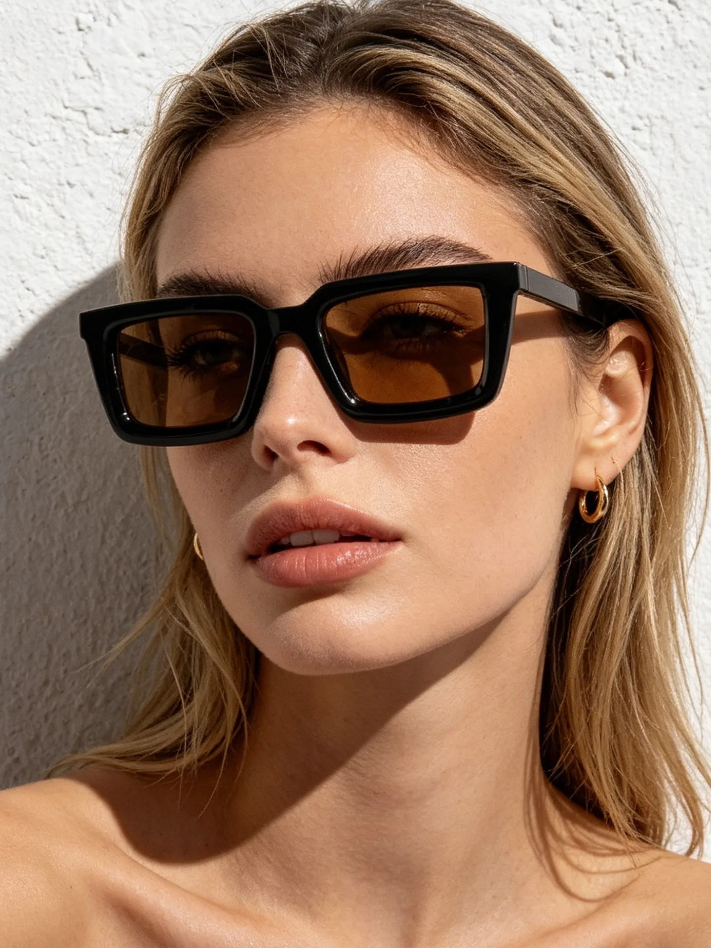 Designer Sunglasses - Vintage Dikdörtgen Güneş Gözlüğü Kadın Erkek