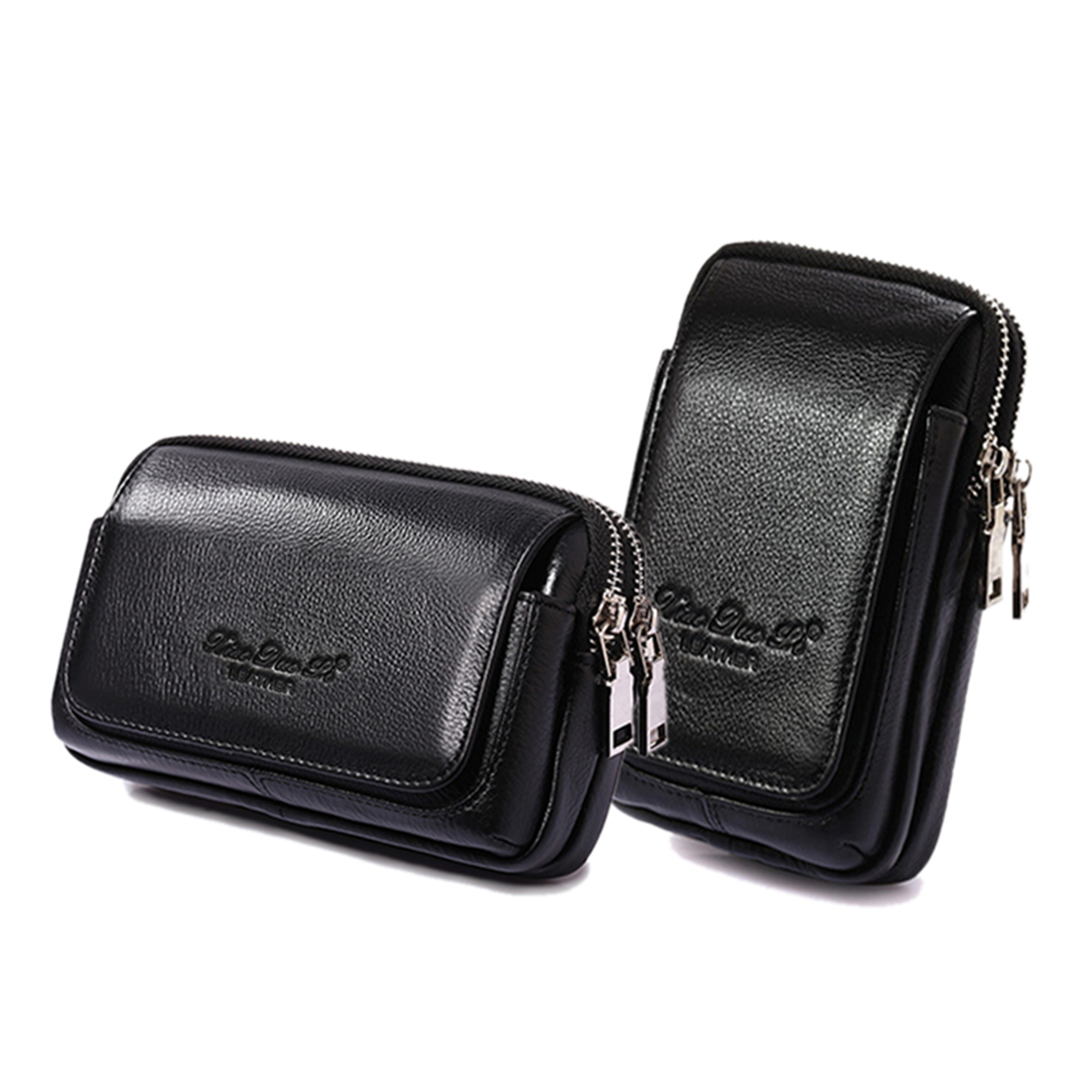 Leather Wallet Men - Erkekler Hakiki Deri Bel fanny paketi
