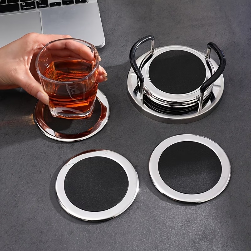6 adet/takım yuvarlak paslanma - Marble Coaster Set incelemesi ve fiyatı