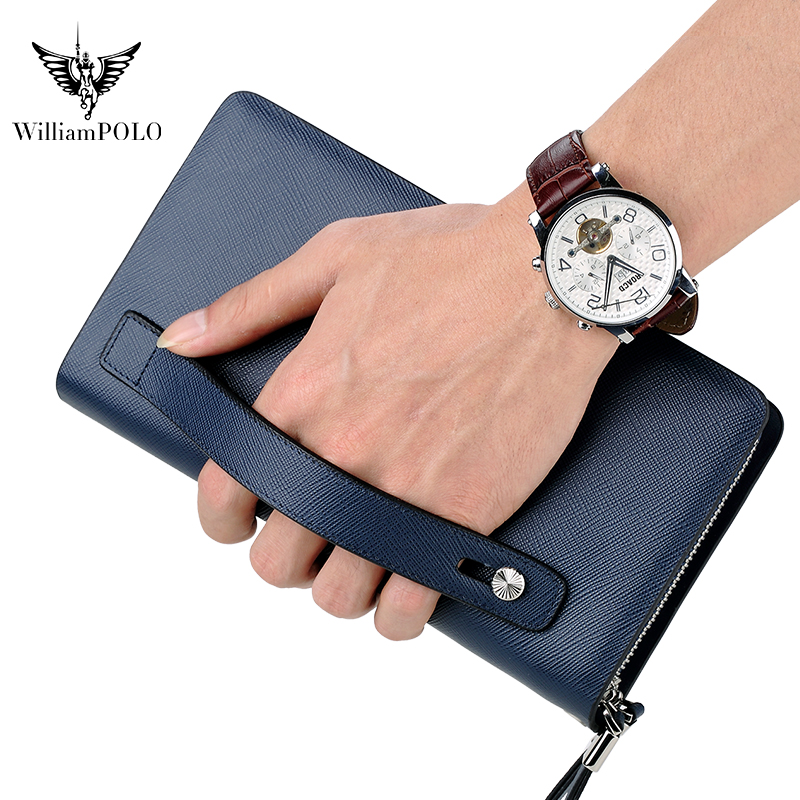 WILLIAMPOLO Lüks erkek Deri el - Leather Wallet Men incelemesi ve fiyatı