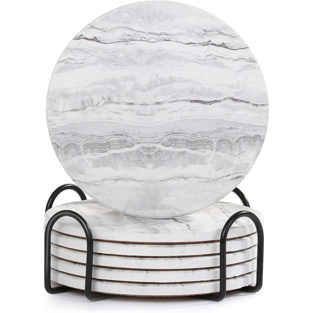 6 Parçalı Emici Bardak Altlığı - Marble Coaster Set incelemesi ve fiyatı