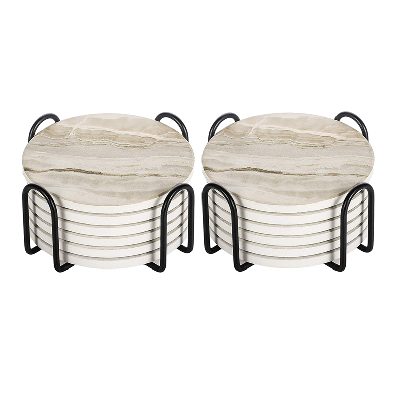 AT05-Emici Bardak Altlığı Setl - Marble Coaster Set incelemesi ve fiyatı