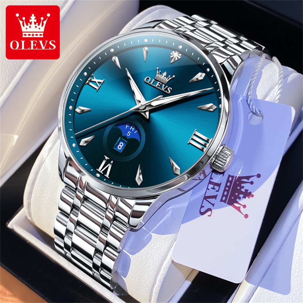 OLEVS Ay Fazı erkek saatleri t - Luxury Watch Men incelemesi ve fiyatı
