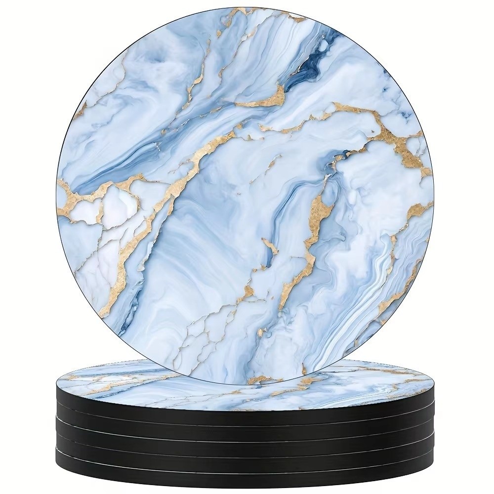 6 adet 4 inç içecek altlığı se - Marble Coaster Set incelemesi ve fiyatı