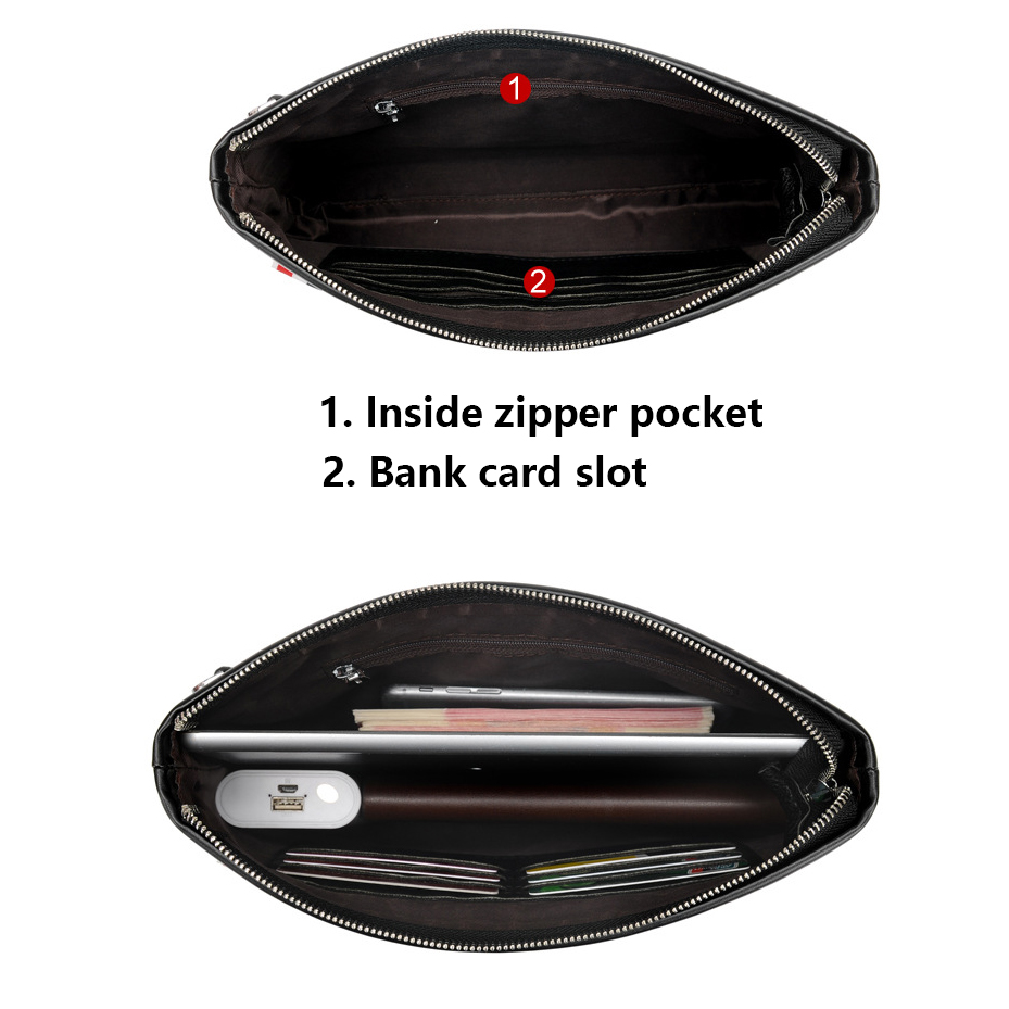 Lüks marka iş erkek cüzdanı de - Leather Wallet Men incelemesi ve fiyatı