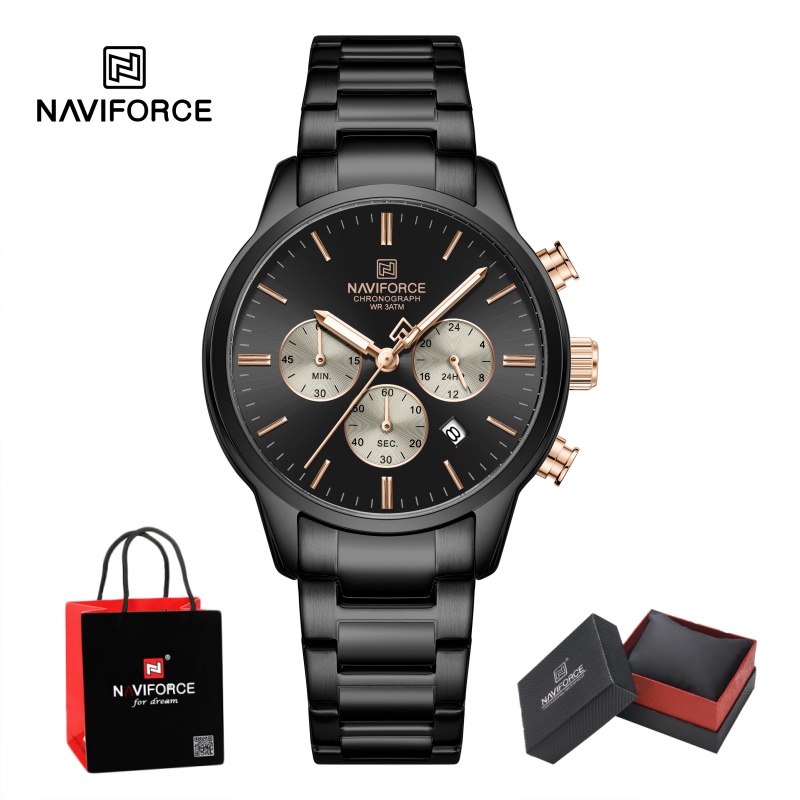 NAVIFORCE Erkek Kuvars Kronogr - Luxury Watch Men incelemesi ve fiyatı