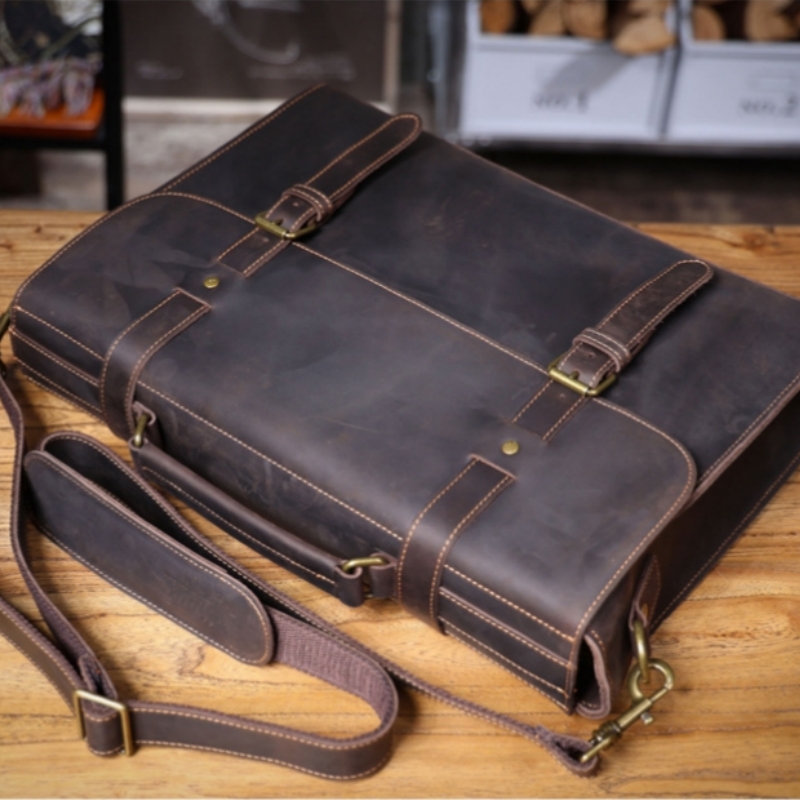 Lüks orijinal erkek çanta gerç - Leather Briefcase incelemesi ve fiyatı