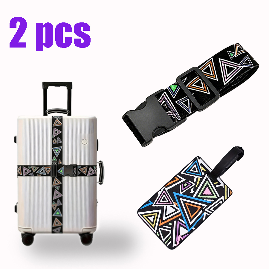 Siyah Zemin Üzerine Renkli Üçg - Travel Luggage Set incelemesi ve fiyatı