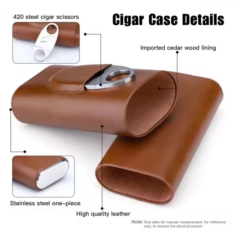 Deri Puro Kutusu 3 Parmaklı Kı - Premium Cigar Case incelemesi ve fiyatı