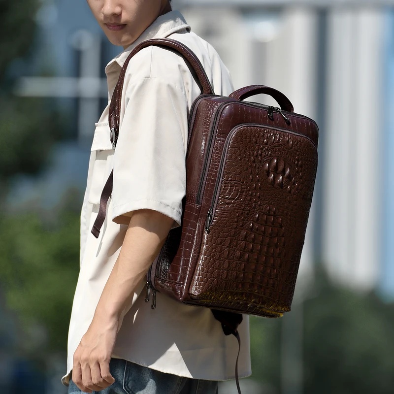 Yeni Erkek Timsah desenli deri - Leather Briefcase incelemesi ve fiyatı