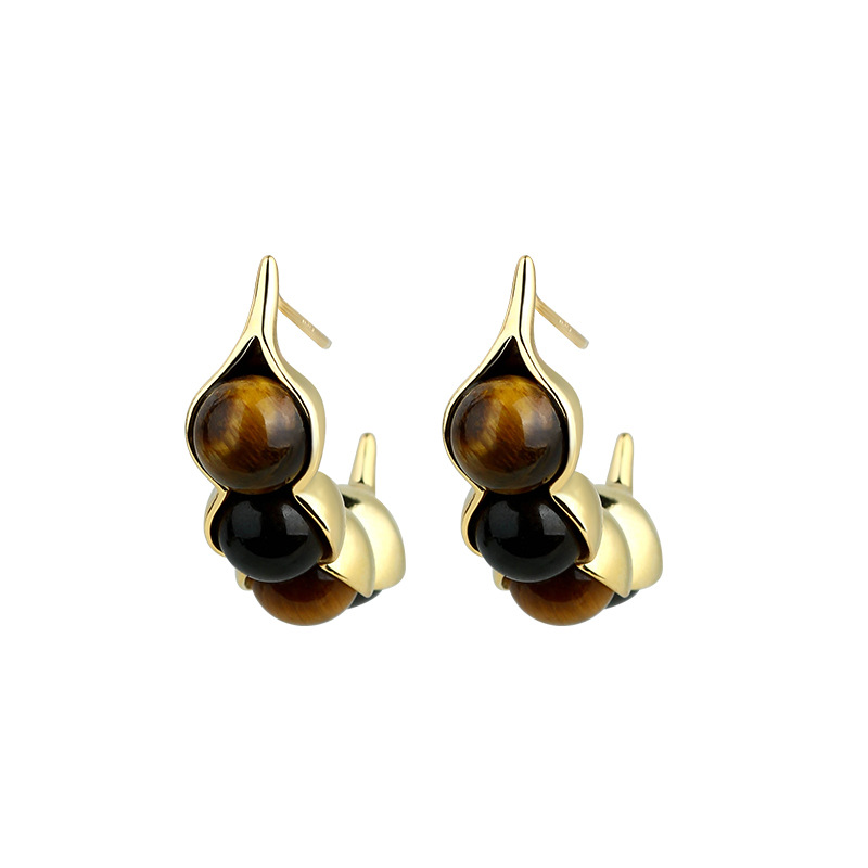 Kaplan Gözü Pod Küpe Taş Gerçe - Gold Plated Jewelry incelemesi ve fiyatı