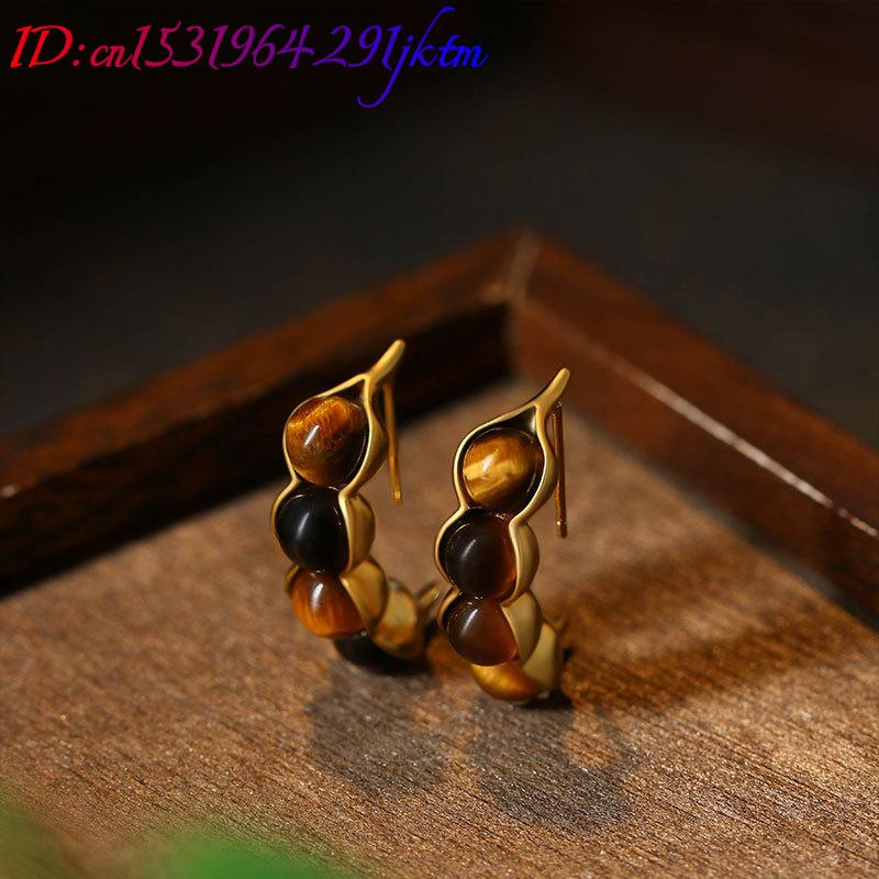 Kaplan Gözü Pod Küpe Taş Gerçe - Gold Plated Jewelry incelemesi ve fiyatı
