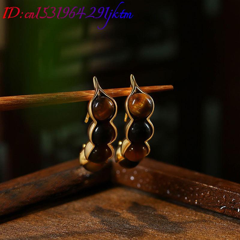Kaplan Gözü Pod Küpe Taş Gerçe - Gold Plated Jewelry incelemesi ve fiyatı